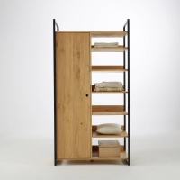 Шкаф Модульный с 1 дверкой и 6 полками HIBA единый размер каштановый LA REDOUTE INTERIEURS  фото, kupilegko.ru